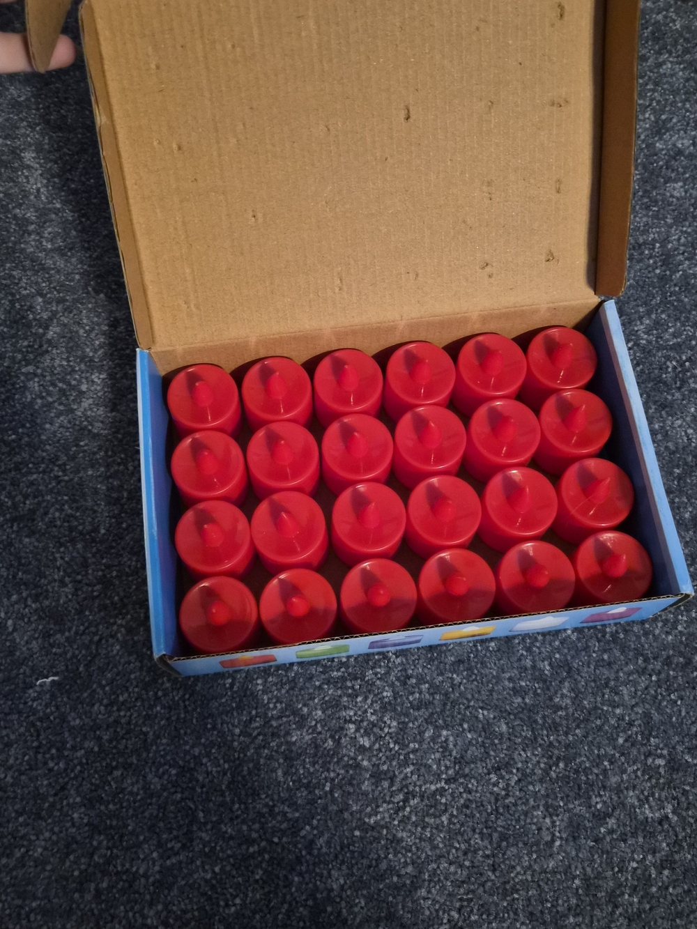 Anker Red LED Tealight Candles - Pack of 24